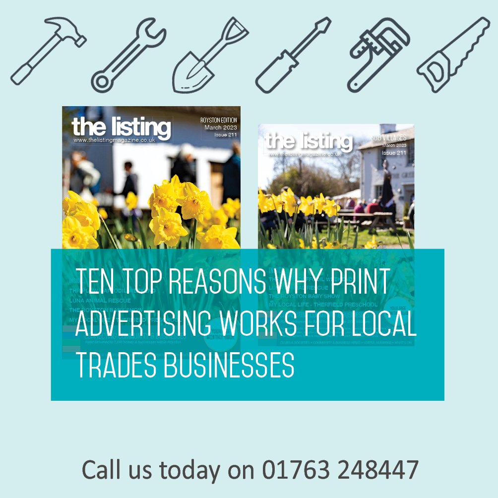 Ten Top Reasons Why Print Advertising Works for Local Trades Businesses
