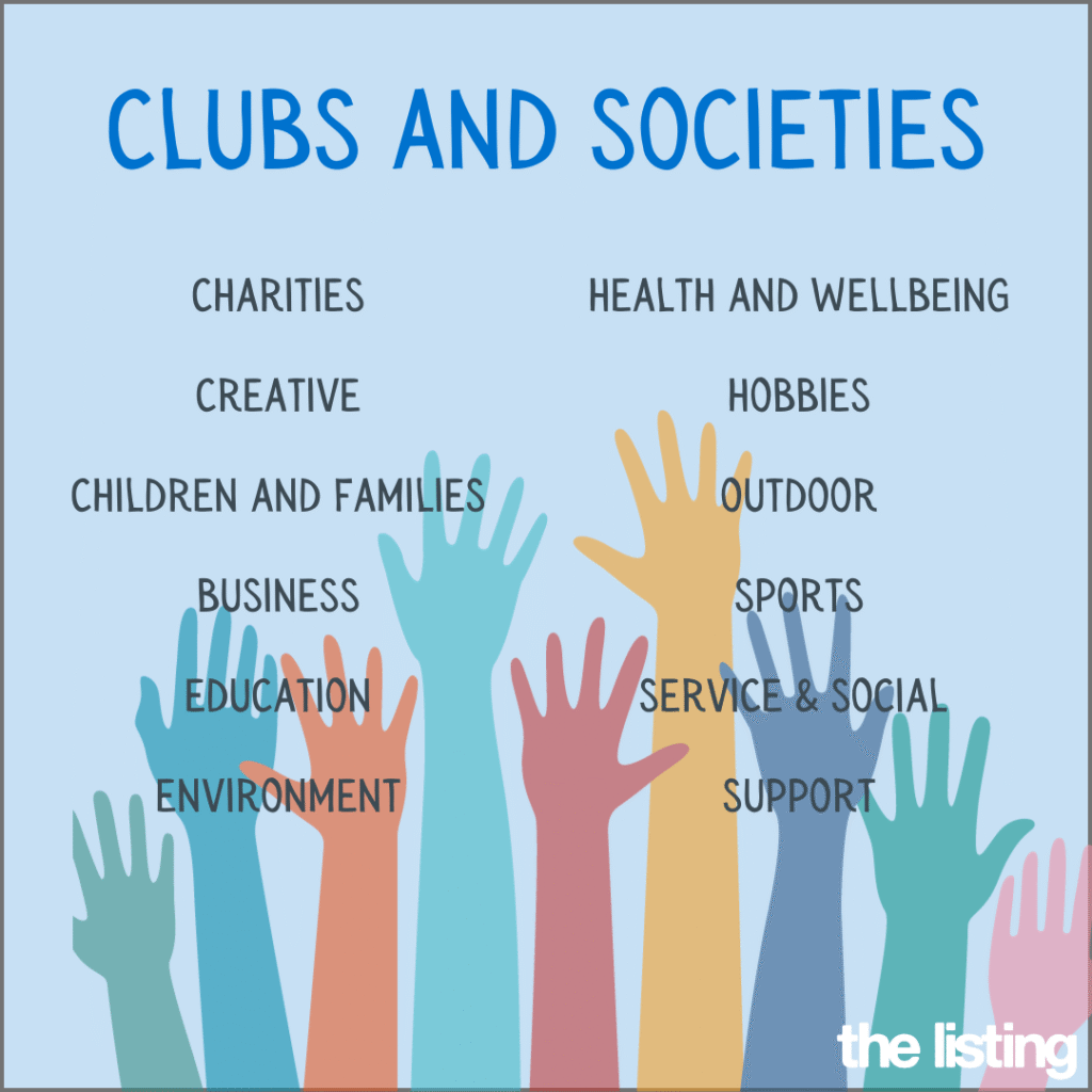Clubs & societies for web
