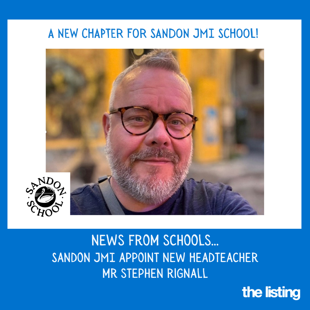 Community News: Sandon JMI Welcomes New Headteacher, Mr Spencer Rignall