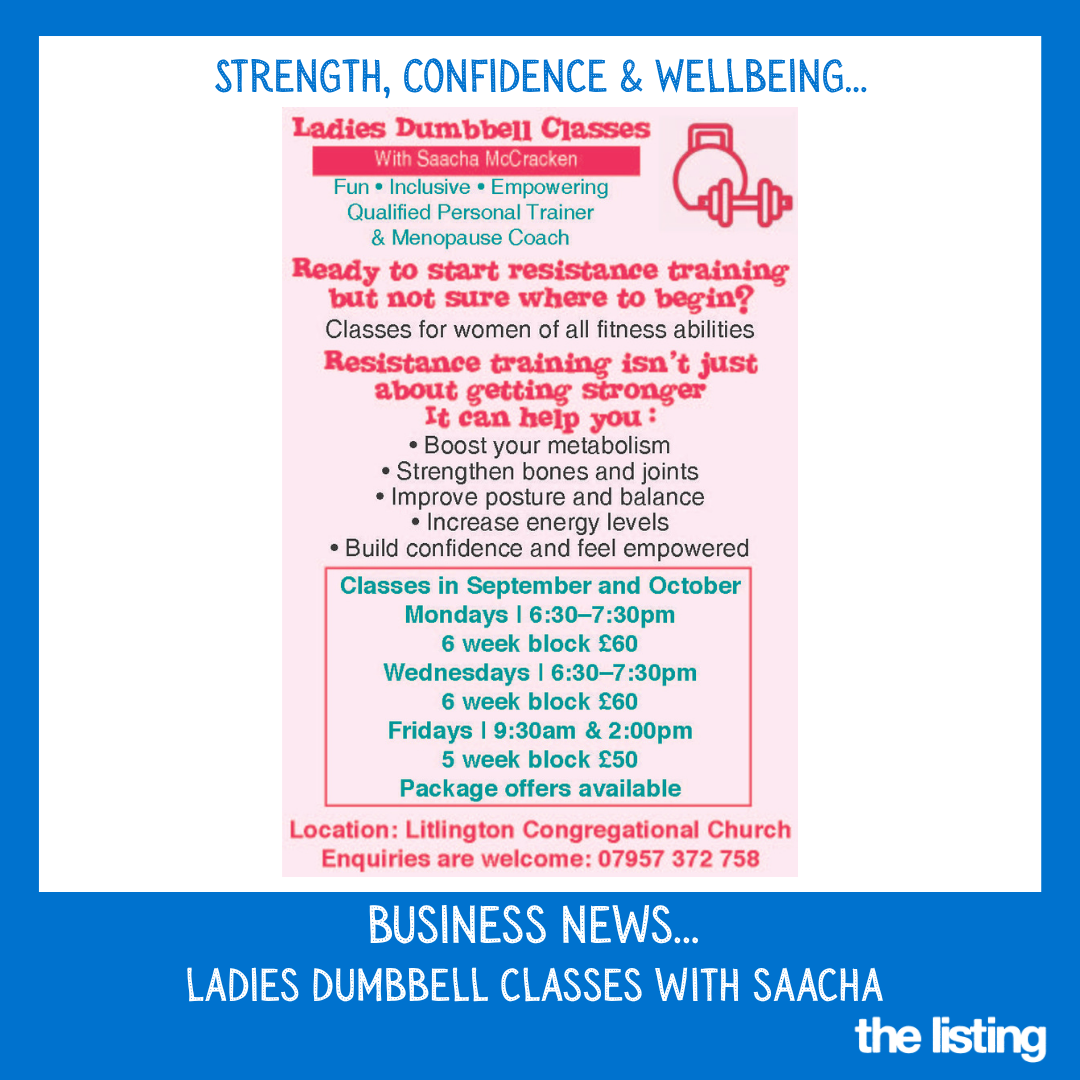 Business News: Ladies Dumbbell Classes